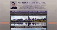 Desktop Screenshot of kennethrcohenmd.com